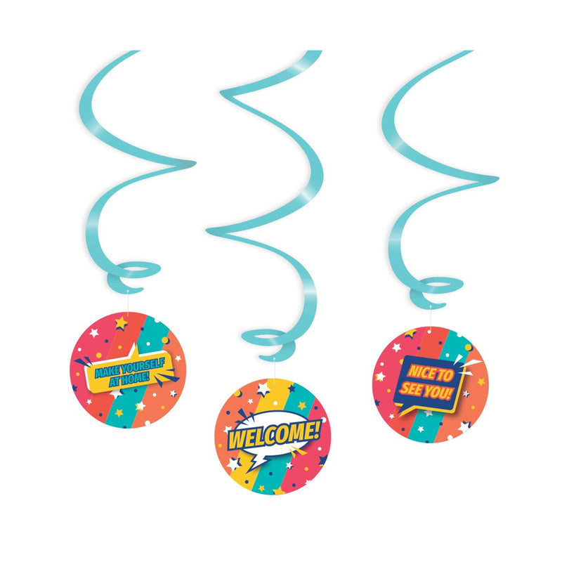 Swirl decoratie - Welcome