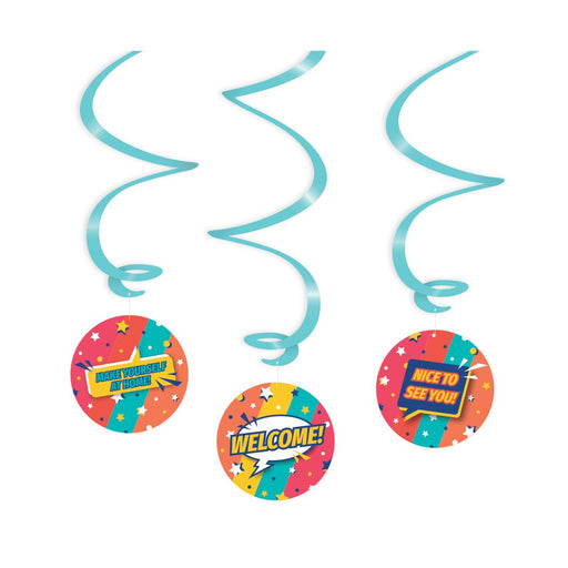 Swirl decoratie - Welcome