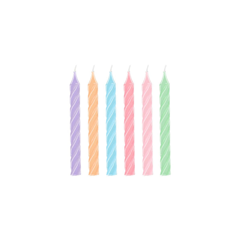 Taartkaarsjes - Pastel colour