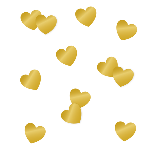 Tafelconfetti - goud heart