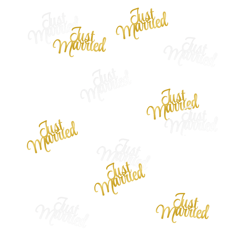 Tafelconfetti - Just married