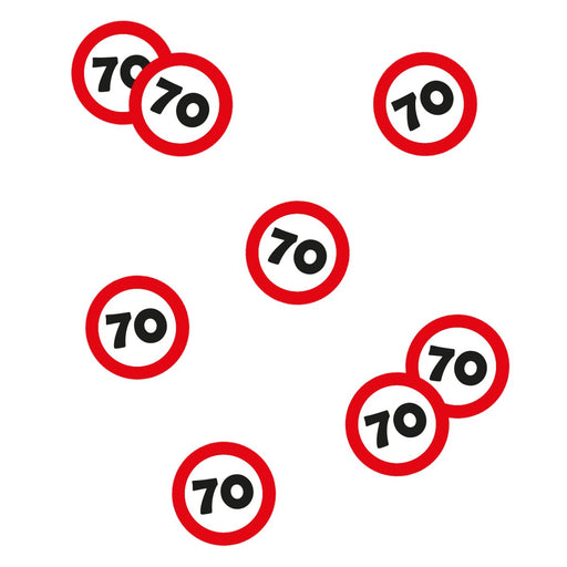 Verkeersbord confetti - 70