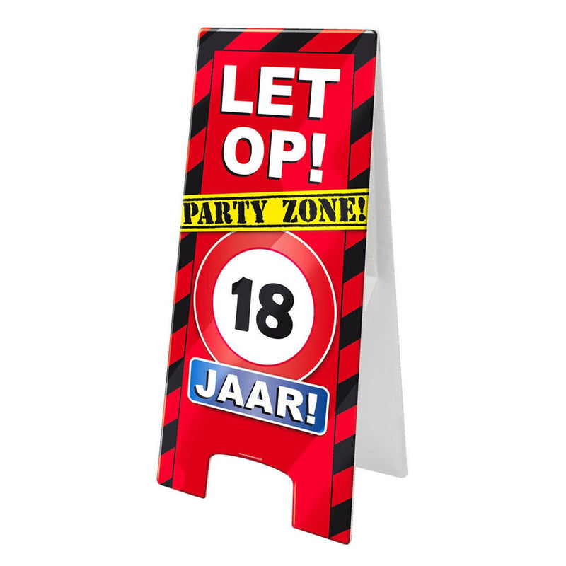 Waarschuwingsbord - 18 jaar
