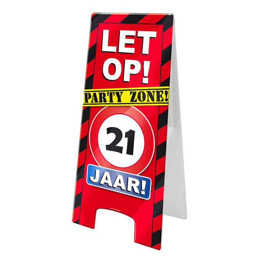 Waarschuwingsbord - 21 jaar