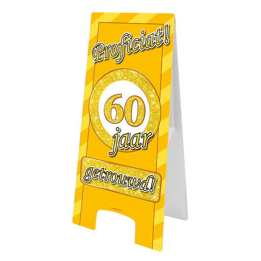 Waarschuwingsbord - 60 jaar getrouwd