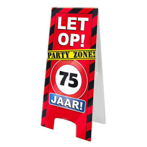 Waarschuwingsbord - 75 jaar
