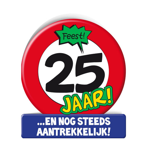 Wenskaart - 25 jaar verkeersbord