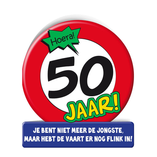 Wenskaart - 50 jaar verkeersbord