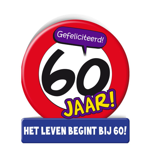 Wenskaart - 60 jaar verkeersbord