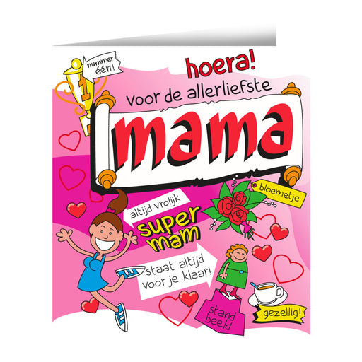 Wenskaart - Mama cartoon
