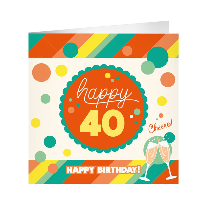 XL wenskaart - 40 jaar