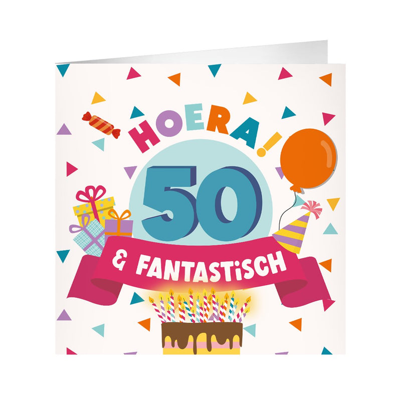 XL wenskaart - 50 jaar