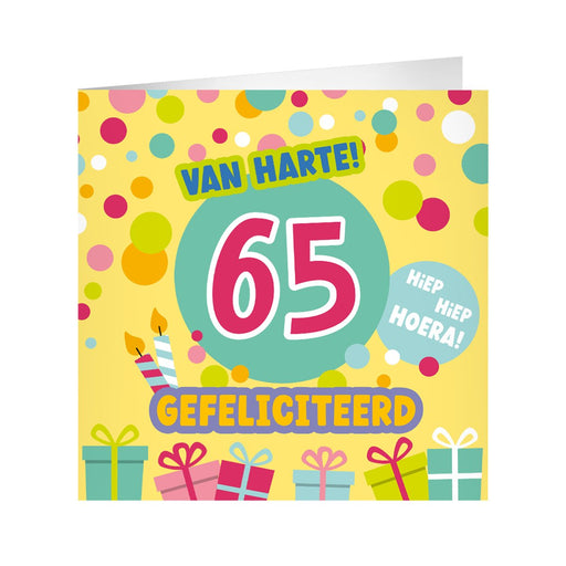 XL wenskaart - 65 jaar