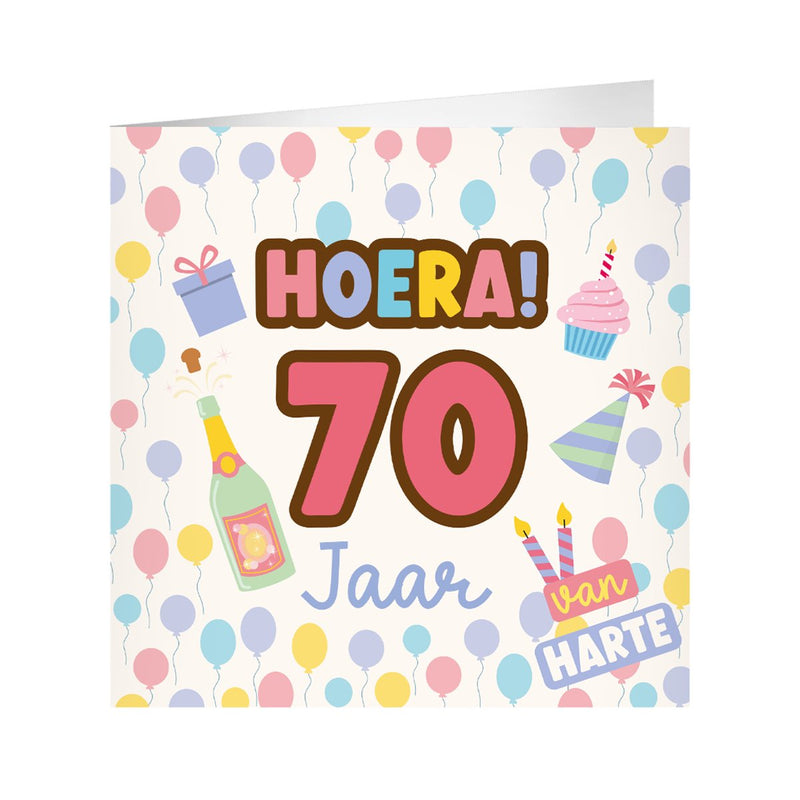 XL wenskaart - 70 jaar