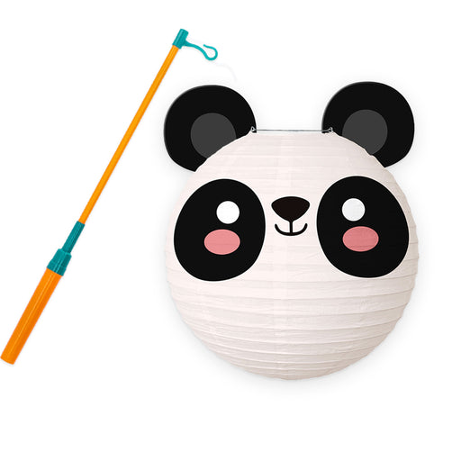 Dierenlampion Panda 25 cm met Lampionstok