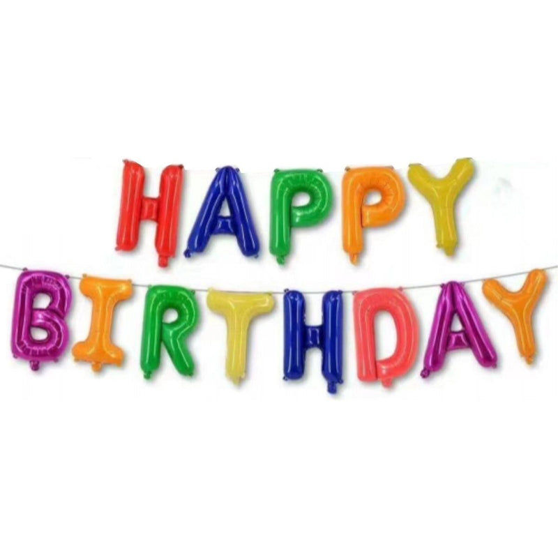 Folieballon Happy Birthday Multicolor 36 cm