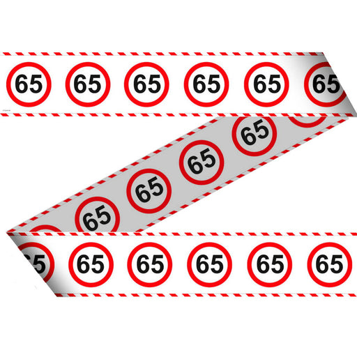 Afzetlint Verkeersbord 65 Jaar