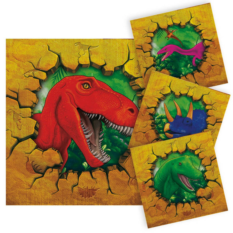 Dino Geel Servetten