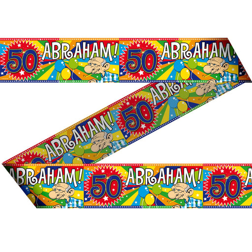 Afzetlint Abraham 50 Jaar Multicolor
