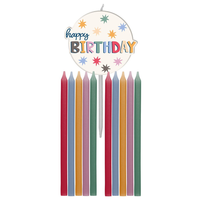 Star Taartkaarsjes Happy Birthday