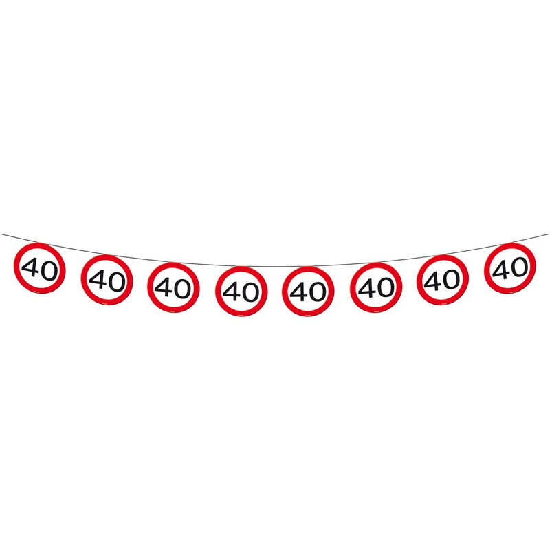 Vlaggenlijn Verkeersbord 40 Jaar