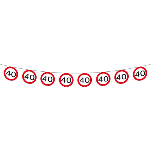 Vlaggenlijn Verkeersbord 40 Jaar