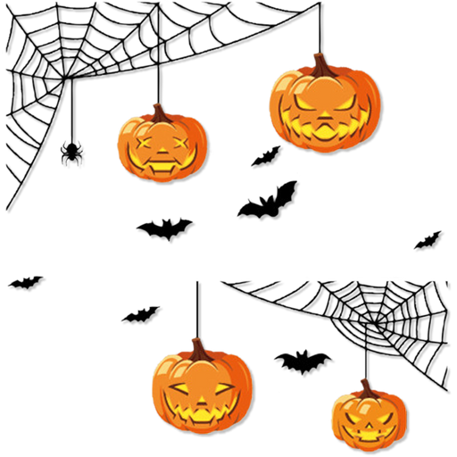 Halloween Raamstickers Pompoenen multicolor – 22 stuks – 2 vellen van 20 x 30 cm
