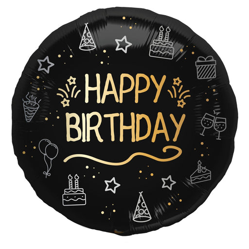 Shining Glam Folieballon Happy Birthday – 45 cm