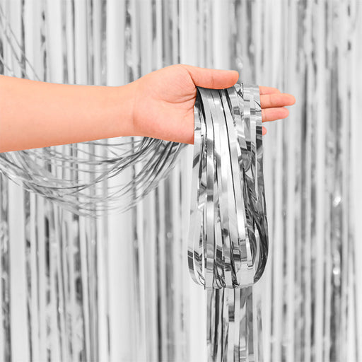 Folie Deurgordijn Zilver - 100 x 200 cm