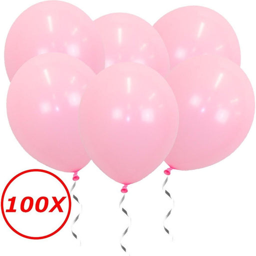 100 roze latex ballonnen van 34 cm