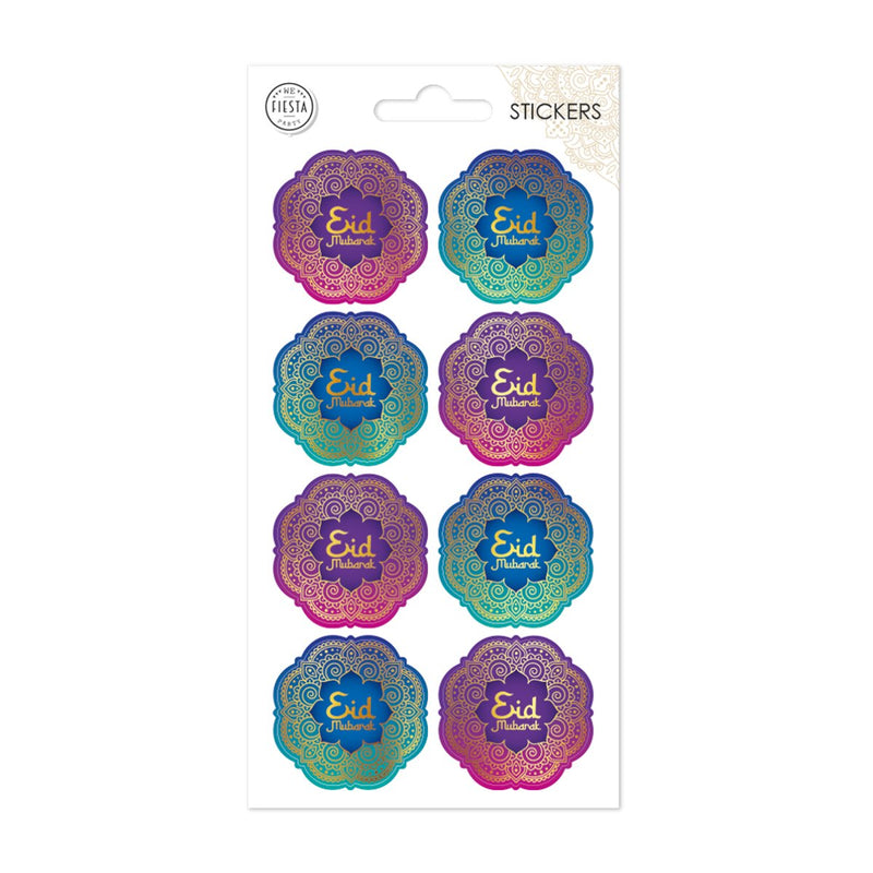 Eid Mubarak Stickervel Multicolor