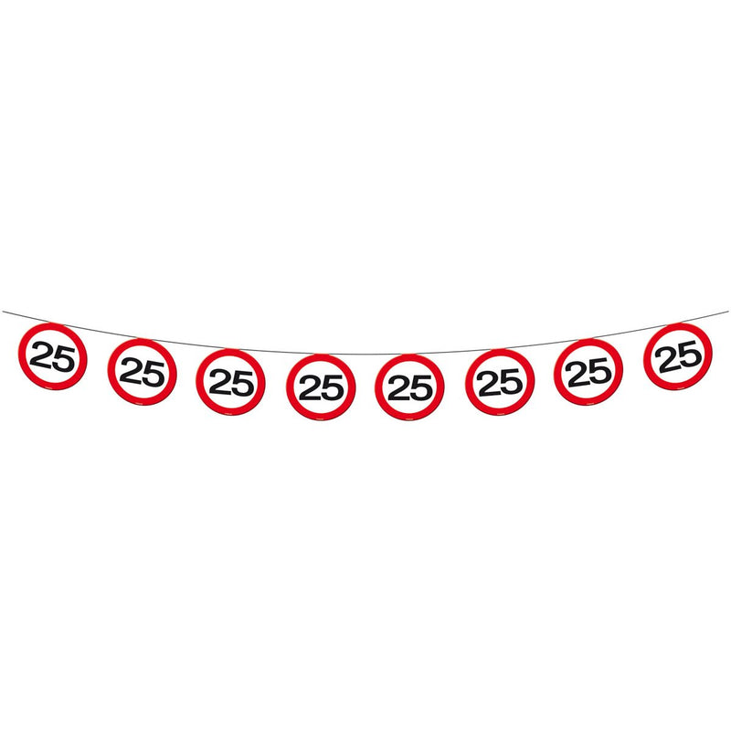 Vlaggenlijn Verkeersbord 25 Jaar