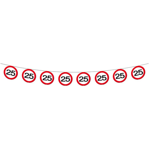 Vlaggenlijn Verkeersbord 25 Jaar