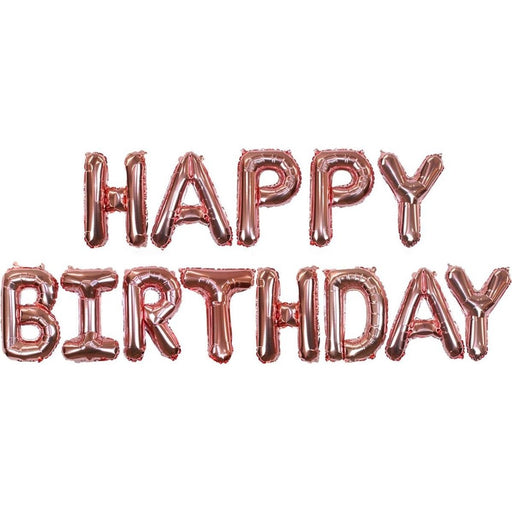 Folieballon Happy Birthday Roségoud 36 cm