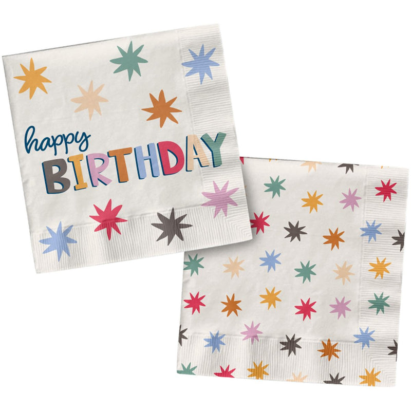 Star Servetten Happy Birthday