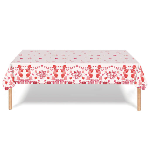 Valentijn Tafelkleed Hartjes en Cadeautjes – 137 x 274 cm