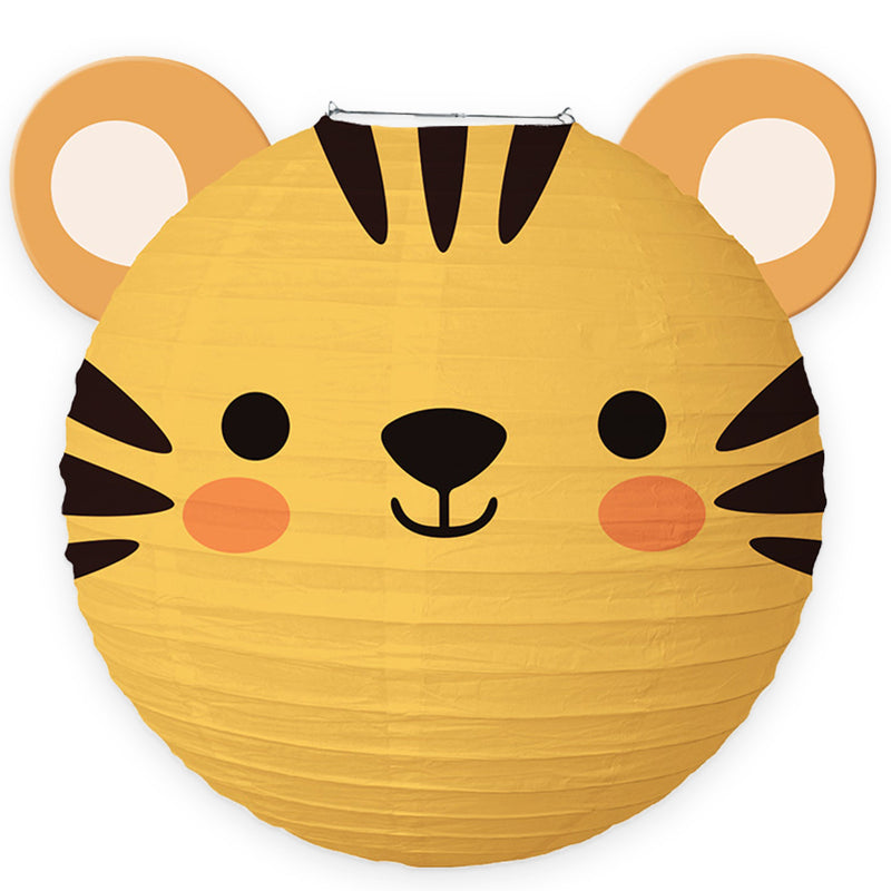 Papieren Lampion Tijger – 25 cm