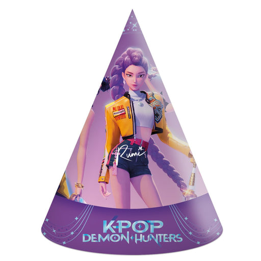 K-POP Demon Hunters Papieren Feesthoedjes – 6 Stuks