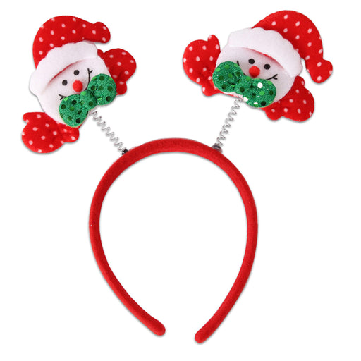 Kerstdiadeem Kerstman rood/wit/groen