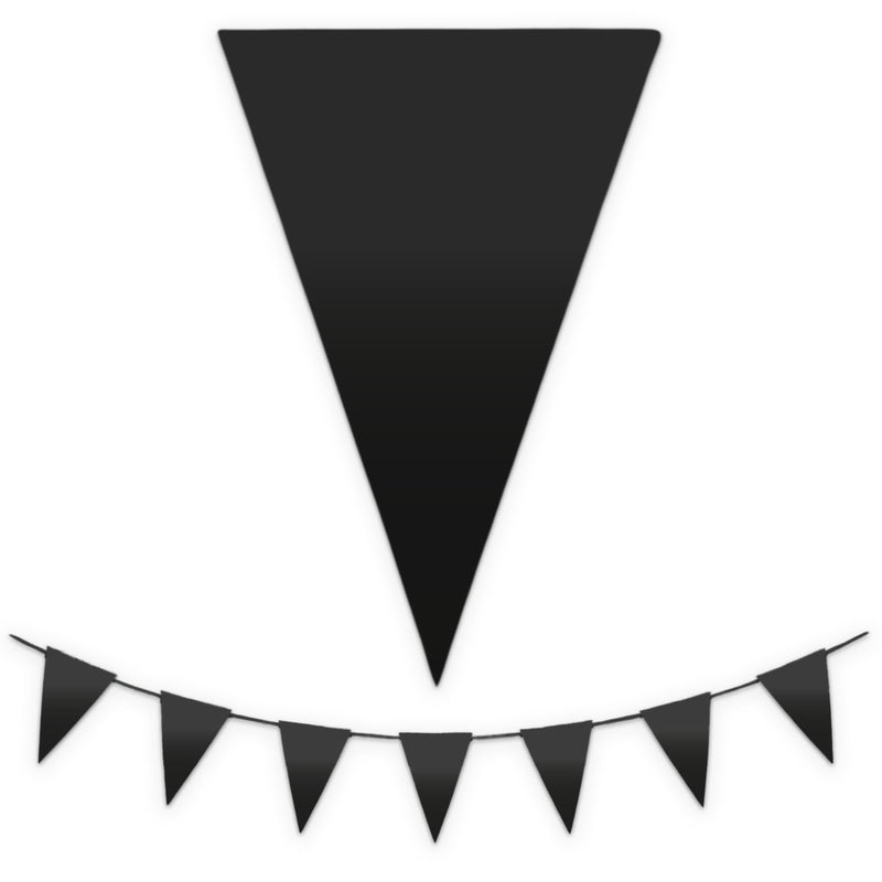 Vlaggenlijn zwart - 10 m