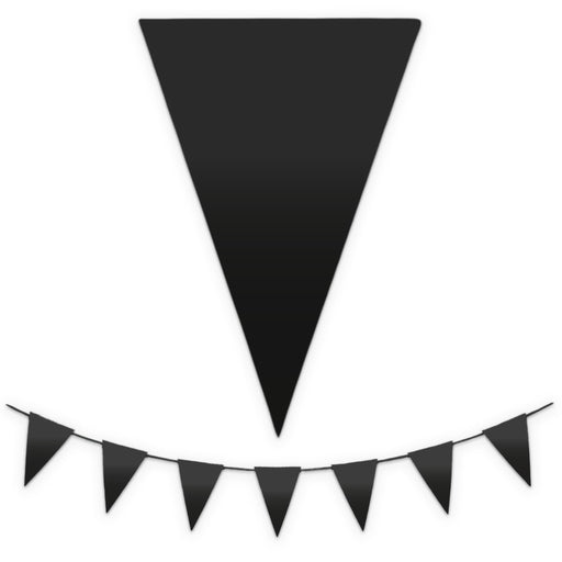 Vlaggenlijn zwart - 10 m