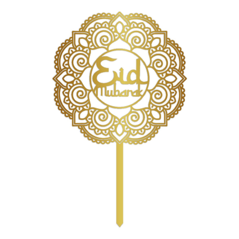 Eid Mubarak Taarttopper Goud