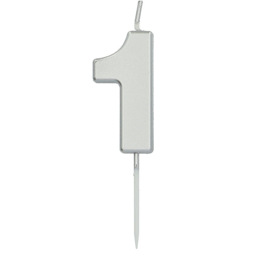 Cijferkaars 1 Zilver – 5 cm