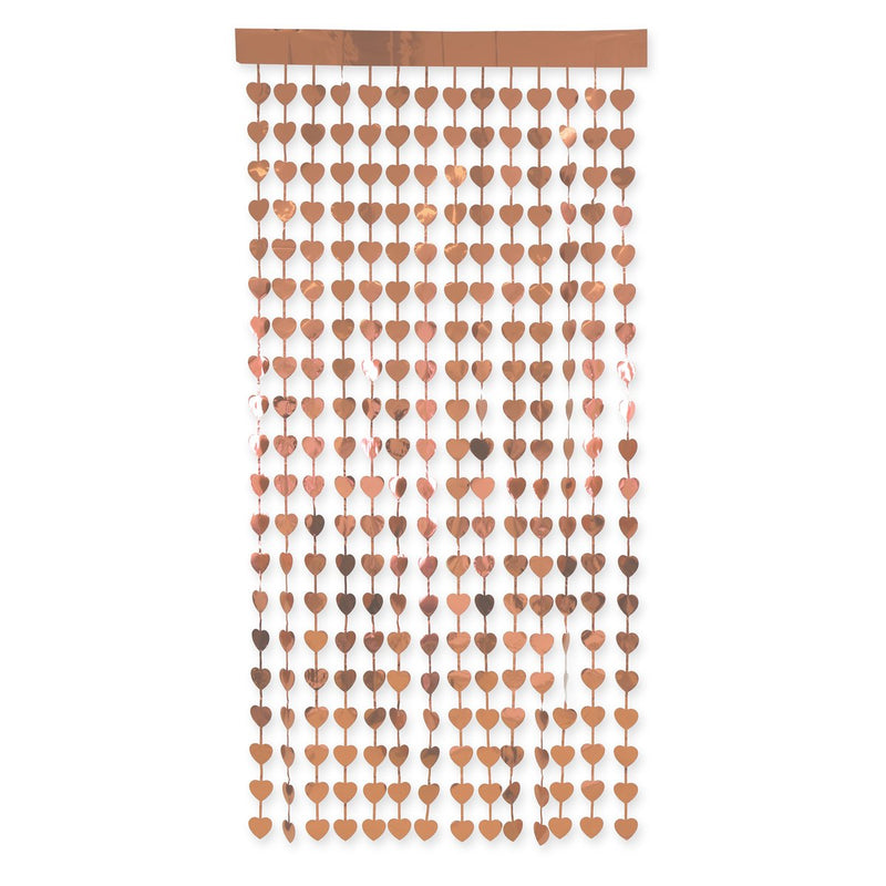 Foliegordijn Hartjes Roségoud