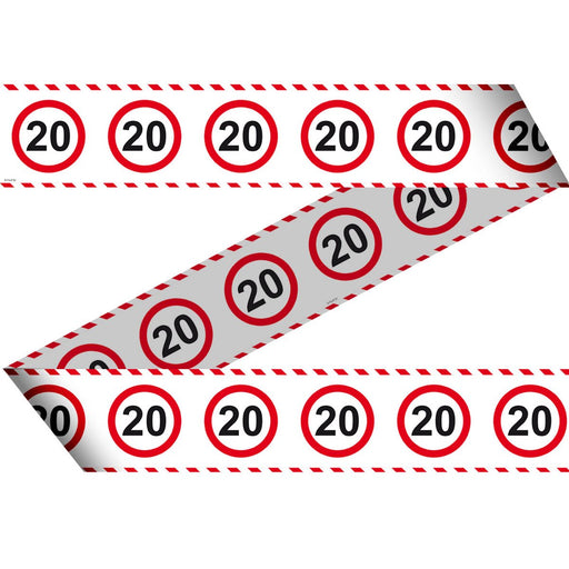 Afzetlint Verkeersbord 20 Jaar