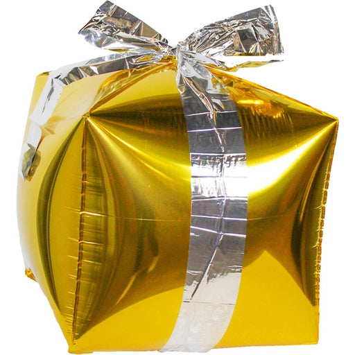 Folieballon Cadeau Goud/Zilver