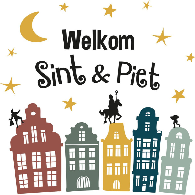 Stickers Welkom Sint & Piet
