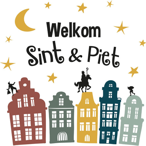 Stickers Welkom Sint & Piet