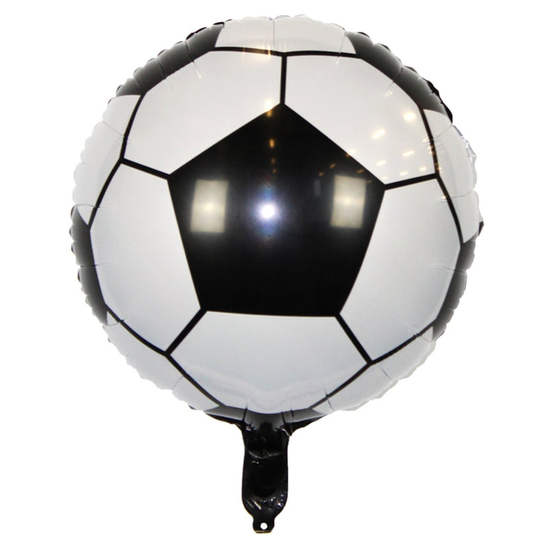 Folieballon Voetbal Zwart/Wit - 45 cm