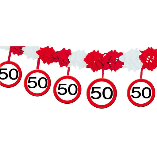 Hangdecoratie Verkeersbord 50 Jaar